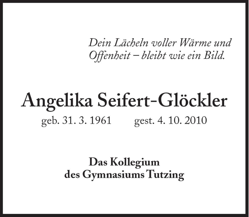 Traueranzeigen Von Angelika Gl Ckner Sz Gedenken De