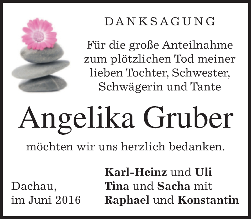 Traueranzeigen Von Angelika Gruber Sz Gedenken De