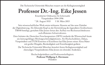 Traueranzeige von Eike Jessen von Süddeutsche Zeitung