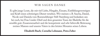 Traueranzeige von Horst Ibach von Süddeutsche Zeitung