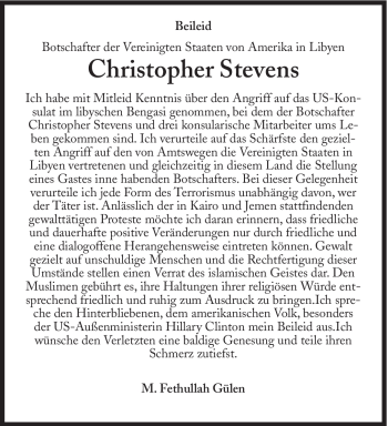 Traueranzeige von Christopher Stevens von Süddeutsche Zeitung