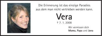 Traueranzeige von Vera  von Süddeutsche Zeitung