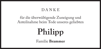 Traueranzeige von Philipp  von Süddeutsche Zeitung