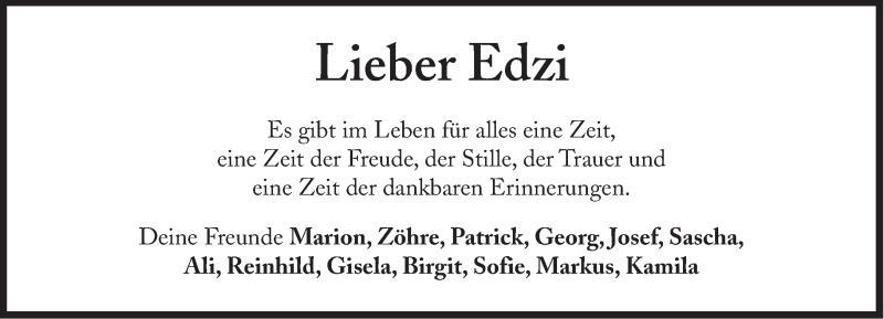  Traueranzeige für Edzard Kreipe vom 12.04.2016 aus Süddeutsche Zeitung