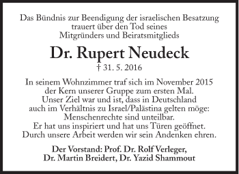 Traueranzeige von Rupert Neudeck von Süddeutsche Zeitung