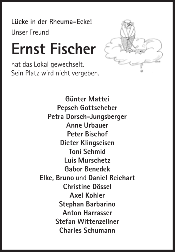 Traueranzeige von Ernst Fischer von Süddeutsche Zeitung