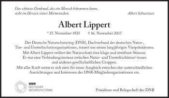 Traueranzeige von Albert Lippert von Süddeutsche Zeitung
