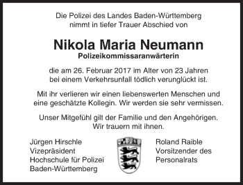 Traueranzeige von Nikola Maria Neumann von Süddeutsche Zeitung