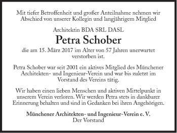 Traueranzeige von Petra Delia Schober von Süddeutsche Zeitung