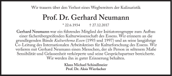 Traueranzeige von Gerhard Neumann von Süddeutsche Zeitung