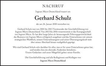 Traueranzeige von Gerhard Schulz von Süddeutsche Zeitung