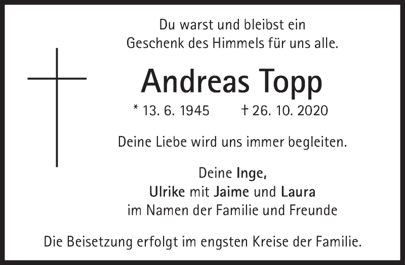 skadedyr filosofi teleskop Traueranzeigen von Andreas Topp | SZ-Gedenken.de