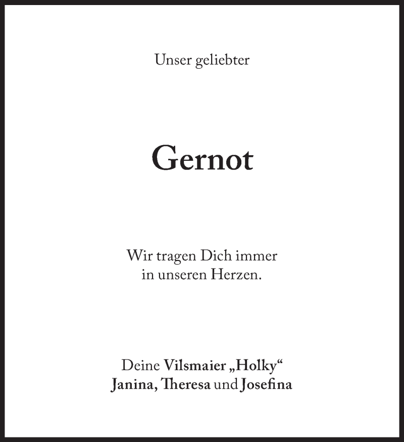  Traueranzeige für Gernot Roll vom 20.11.2020 aus Süddeutsche Zeitung