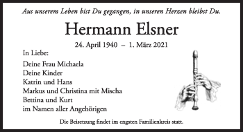 Traueranzeige von Hermann Elsner von Süddeutsche Zeitung