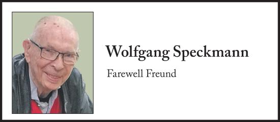 Traueranzeige von Wolfgang Speckmann von Süddeutsche Zeitung