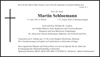 Traueranzeige von Martin Schloemann von Süddeutsche Zeitung