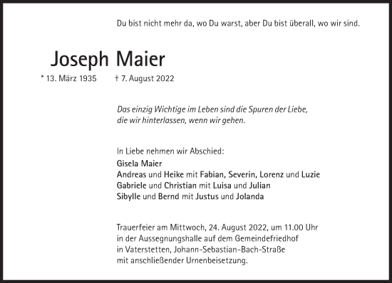 Traueranzeigen Der Süddeutschen Zeitung | SZ-Gedenken.de