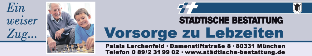  Traueranzeige für Städtische Bestattung  vom 07.01.2022 aus Süddeutsche Zeitung