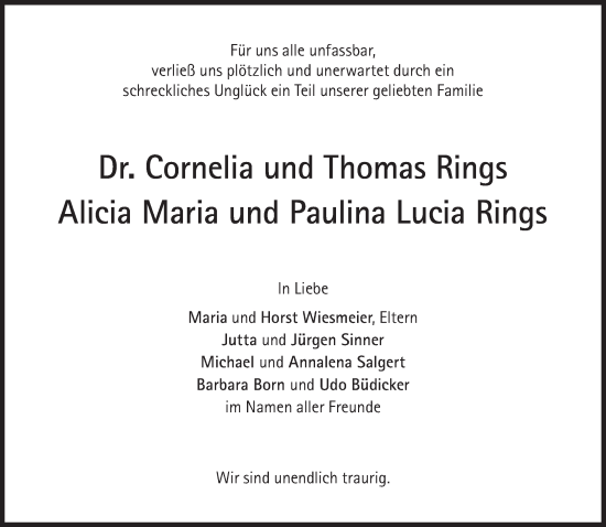 Traueranzeige von In Gedenken  von Süddeutsche Zeitung