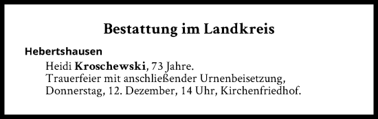 Traueranzeige von Bestattungen vom 12.12.2024 von Süddeutsche Zeitung