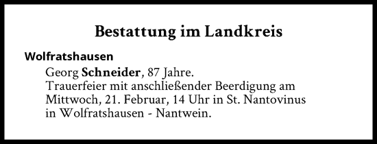 Traueranzeige von Bestattungen vom 21.02.2024 von Süddeutsche Zeitung