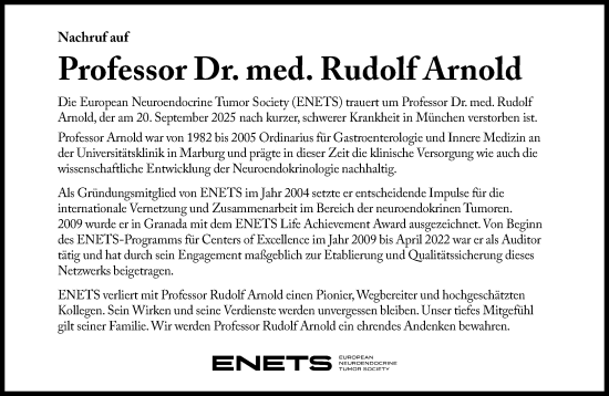 Traueranzeige von Rudolf Arnold von Süddeutsche Zeitung