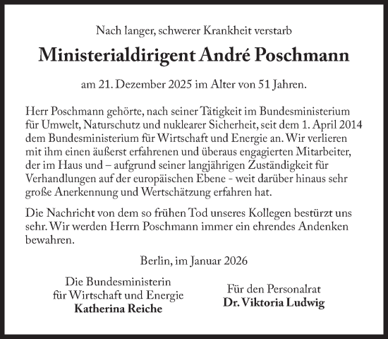 Traueranzeige von André Poschmann von Süddeutsche Zeitung