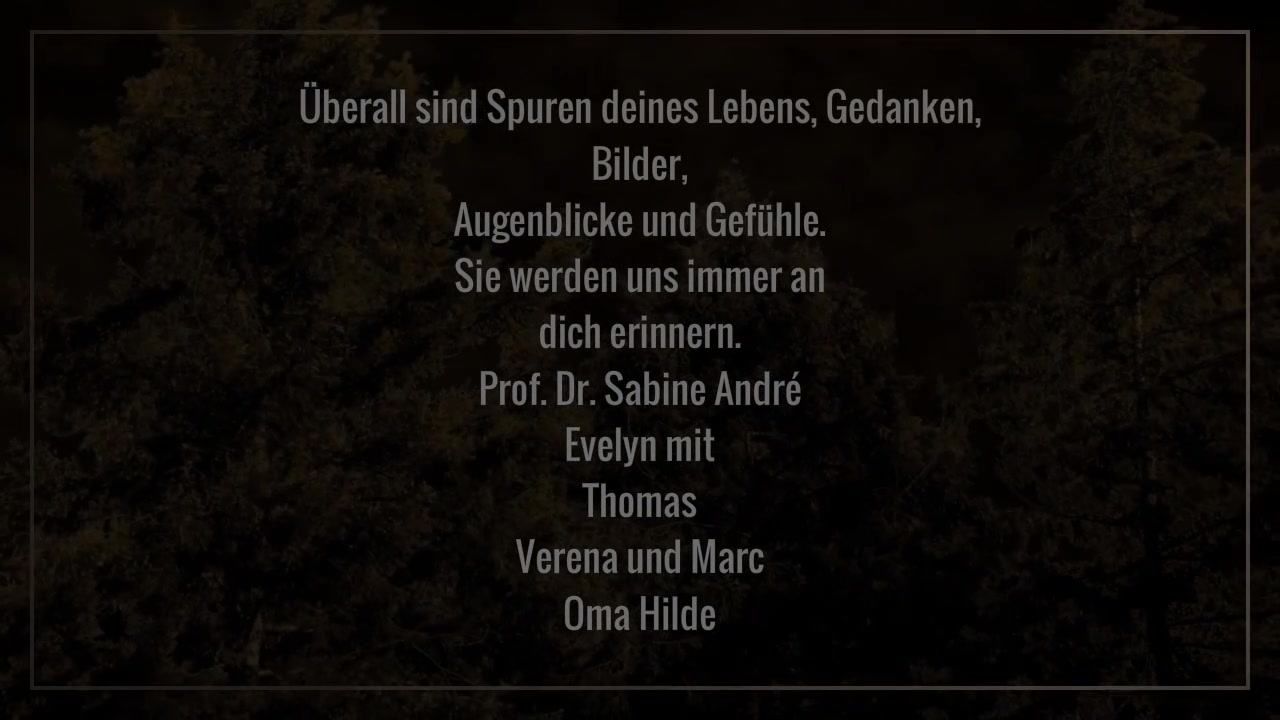 Video zur Traueranzeige 2